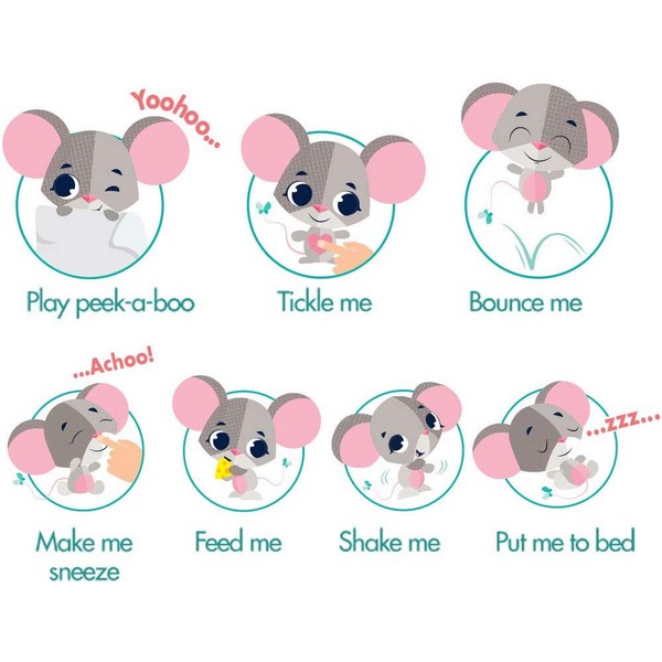 Продукт Tiny Love Wonder Buddy Сивото мишле Коко - Интерактивна играчка - 0 - BG Hlapeta